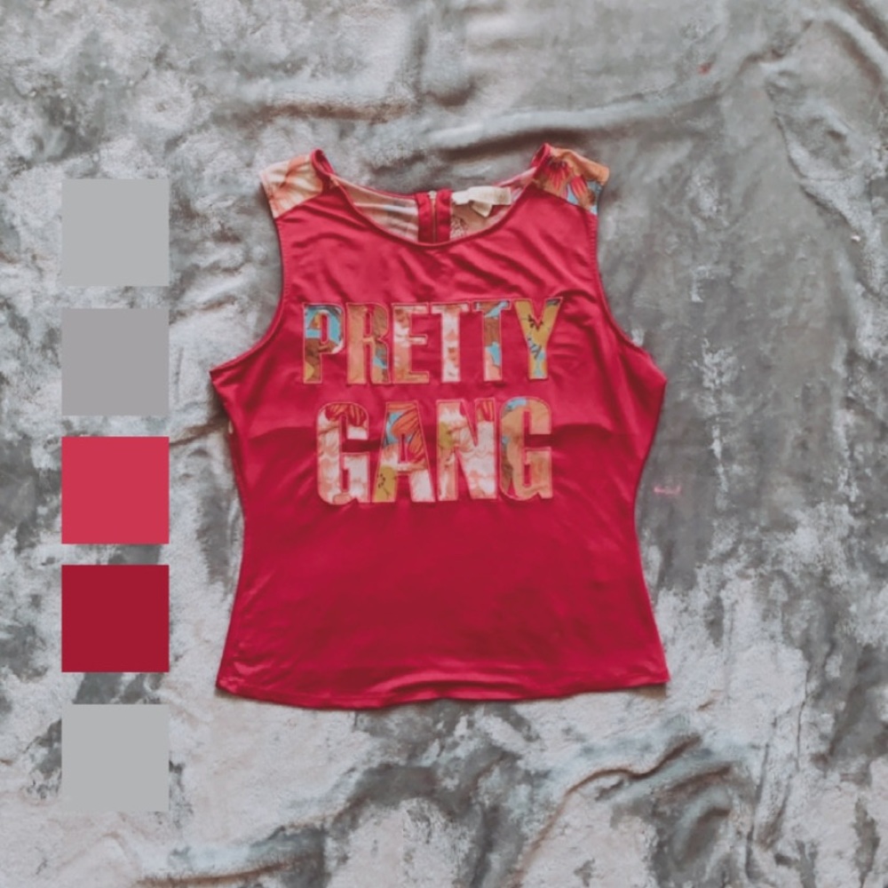 Pink tank top// by Nicki Minaj